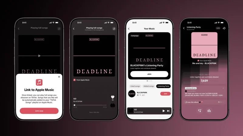 TikTok and Apple have reached an exclusive partnership: Apple Music subscribers can seamlessly enjoy full songs.