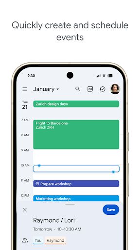 Google Calendar screenshot