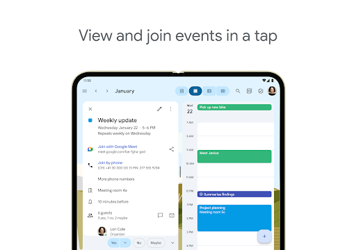 Google Calendar screenshot