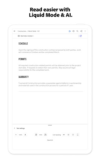 Adobe Acrobat Reader: Edit PDF screenshot