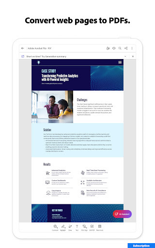 Adobe Acrobat Reader: Edit PDF screenshot