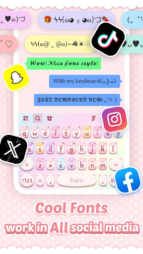 Pink Cute Hippo Theme screenshot