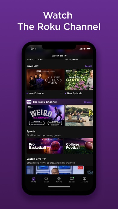 The Roku App (Official) screenshot