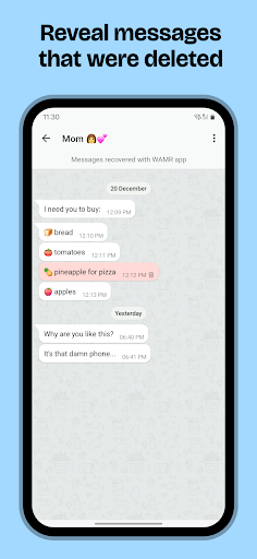 WAMR: Reveal deleted messages! screenshot
