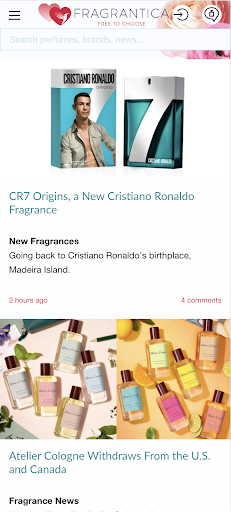 Fragrantica Perfumes screenshot