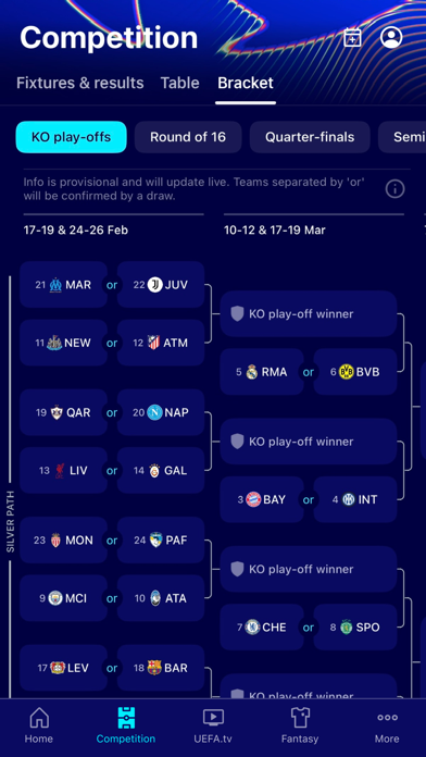 UEFA Champions League Official screenshot
