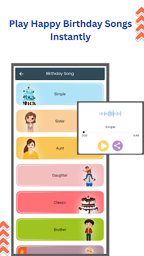 Birthday video maker screenshot