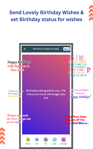 Birthday video maker screenshot