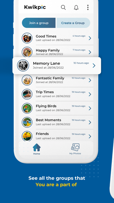 Kwikpic - Smart Photo Sharing screenshot