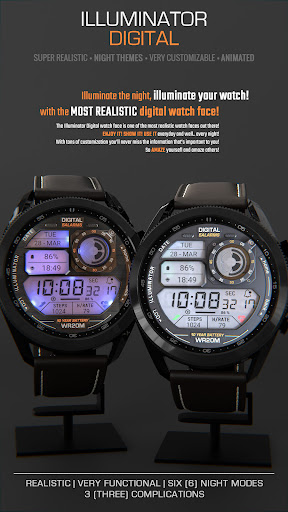 ILLUMINATOR Digital Watch face screenshot