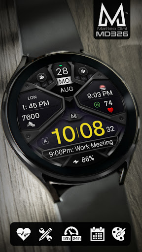 MD326 3D Modern Watch Face screenshot