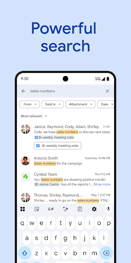Google Chat screenshot