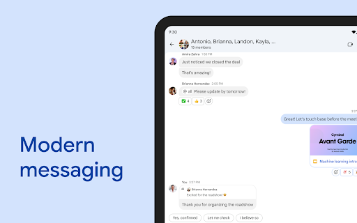 Google Chat screenshot