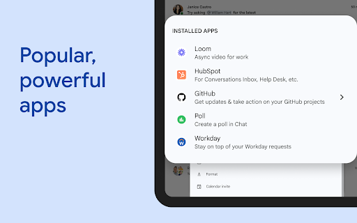 Google Chat screenshot