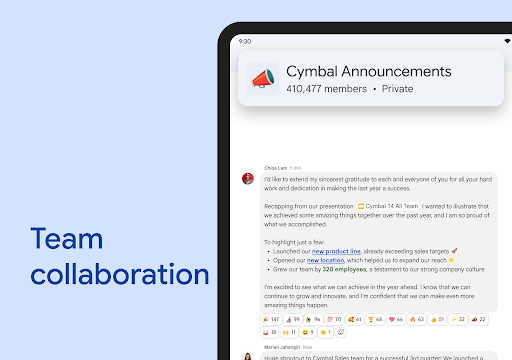 Google Chat screenshot