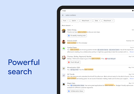 Google Chat screenshot