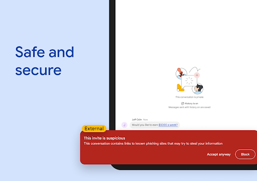 Google Chat screenshot