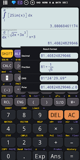Scientific calculator plus 991 screenshot