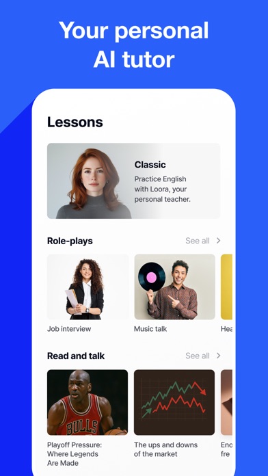 Speak English with Loora AI screenshot