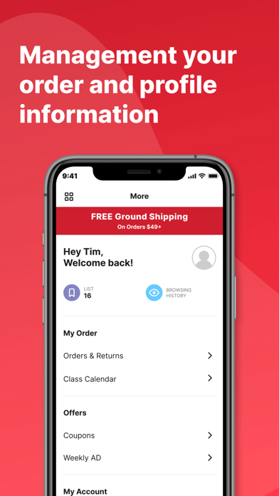 Michaels Stores screenshot