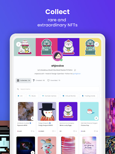 OpenSea: NFT marketplace screenshot