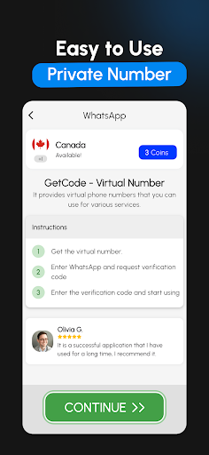 GetCode - Virtual Number SMS screenshot