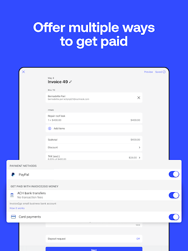 Invoice2go: Easy Invoice Maker screenshot