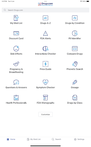 Drugs.com Medication Guide screenshot