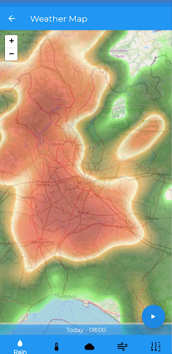 TheFrog: Weather app screenshot