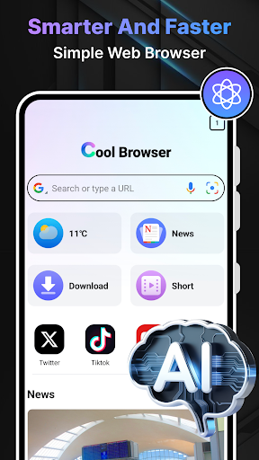 Cool Browser - AI & Fast Web screenshot