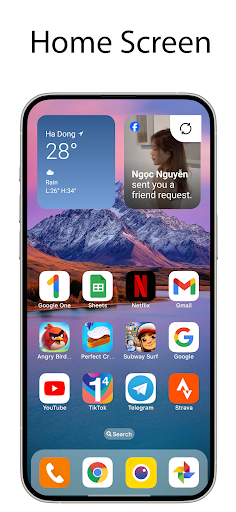 OS Launcher 18 - Phone 16 Max screenshot