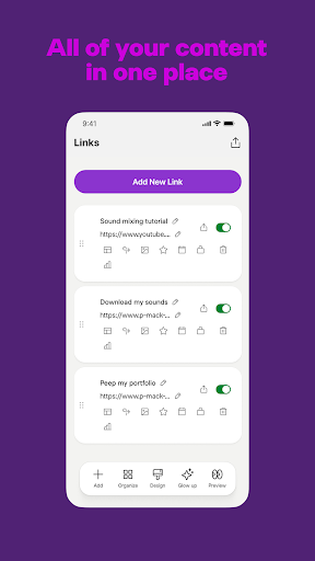 Linktree: Link in bio creator screenshot