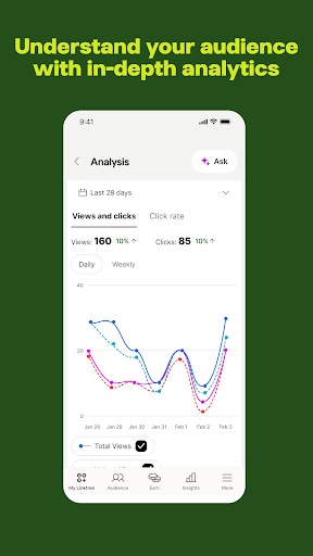 Linktree: Link in bio creator screenshot