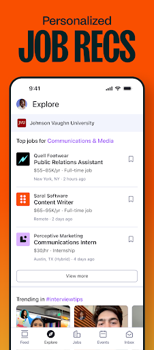 Handshake Jobs & New Careers screenshot