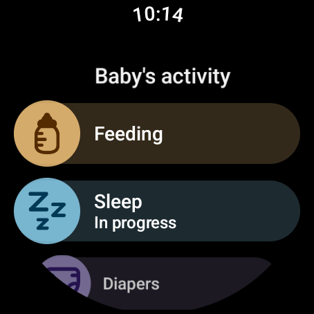 Baby tracker - feeding, sleep screenshot