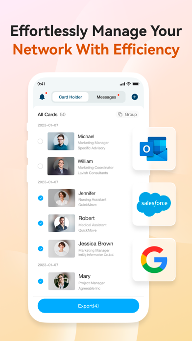 CamCard-AI Scanner, Transcribe screenshot