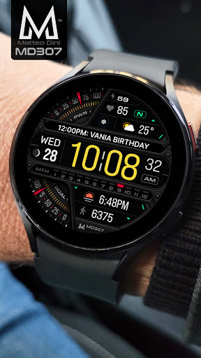 MD307 Digital watch face screenshot