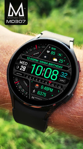 MD307 Digital watch face screenshot