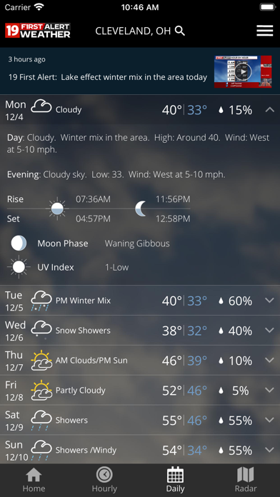 Cleveland19 FirstAlert Weather screenshot