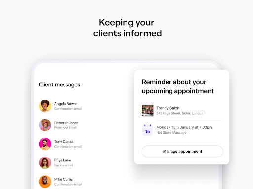 Fresha for business screenshot