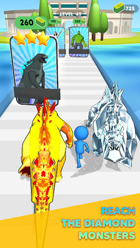 Monster Draft : Merge Runner screenshot