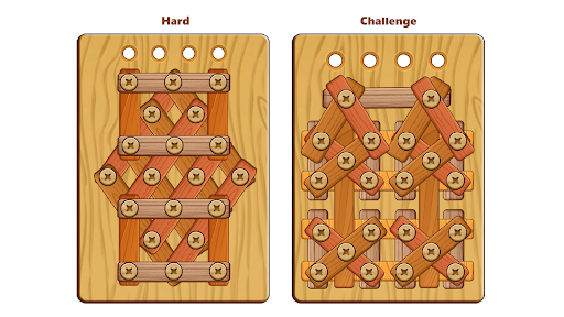 Wood Nuts & Bolts Puzzle screenshot