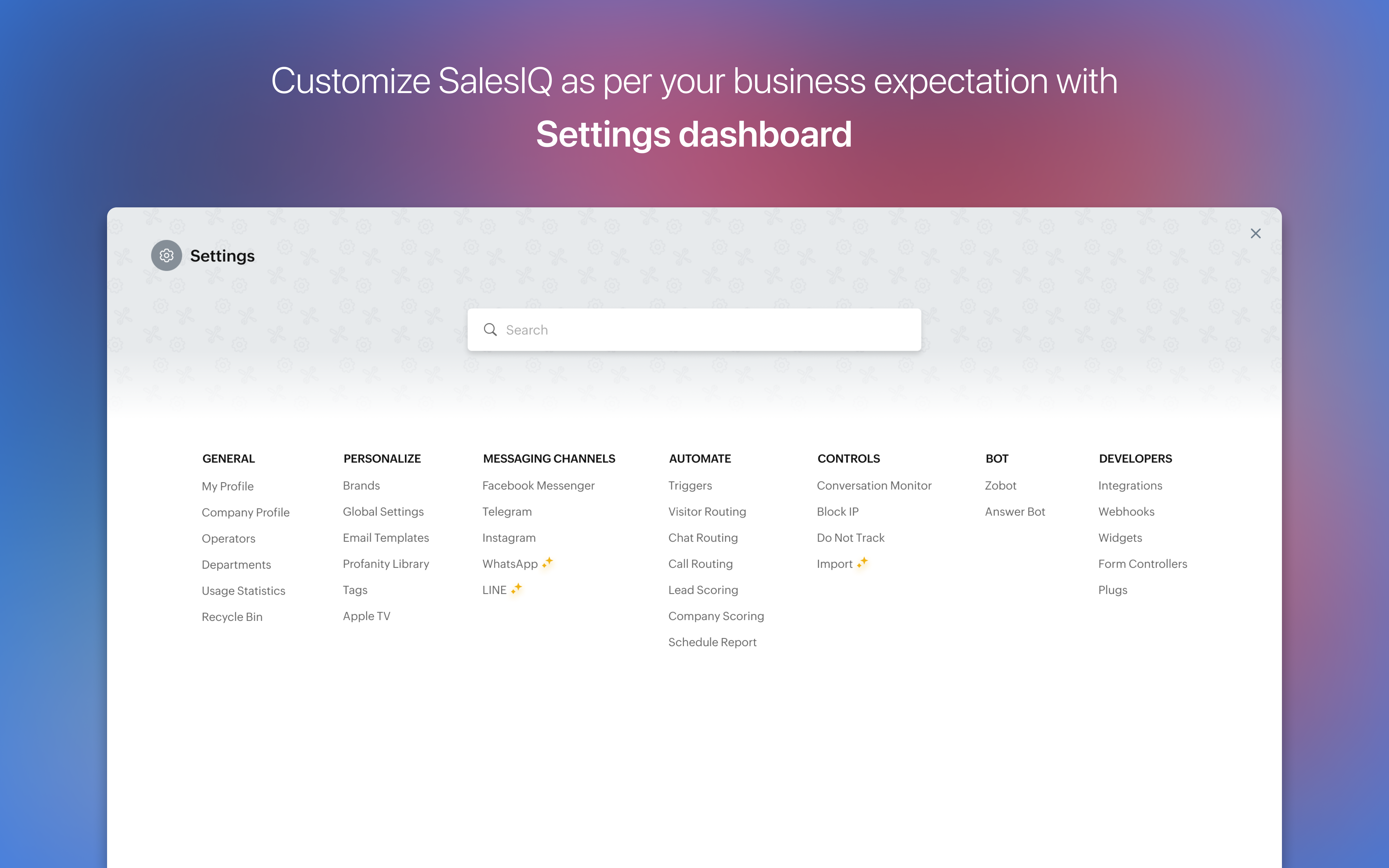 SalesIQ screenshot